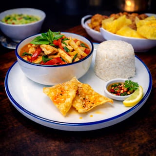 L-Red Curry + Rice